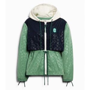 NEW Coach Signature Green Sporty Jacket 89635